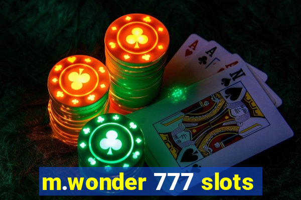 m.wonder 777 slots