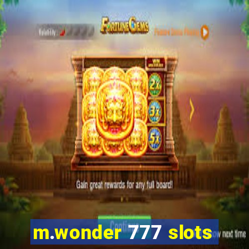 m.wonder 777 slots