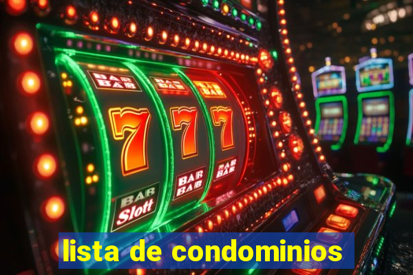 lista de condominios