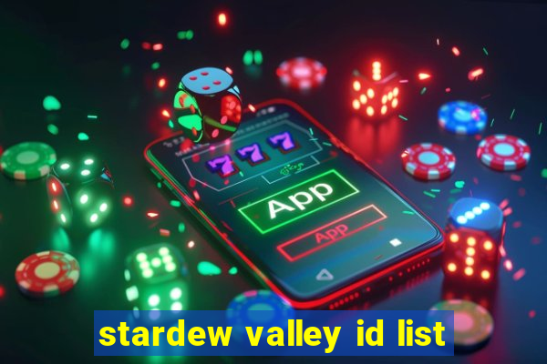 stardew valley id list