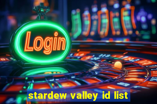 stardew valley id list