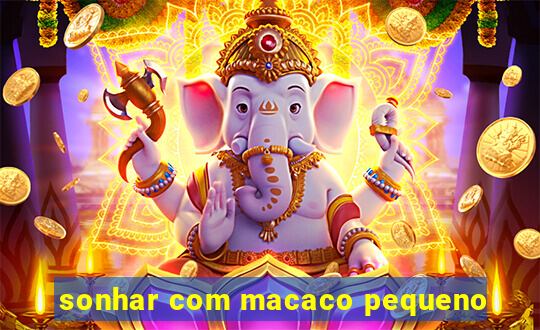 sonhar com macaco pequeno