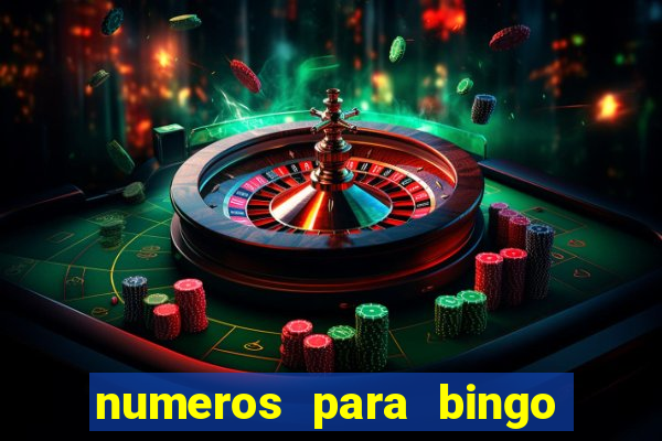 numeros para bingo de 1 a 90