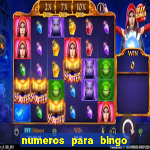 numeros para bingo de 1 a 90