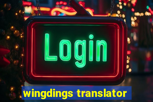 wingdings translator