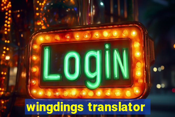 wingdings translator