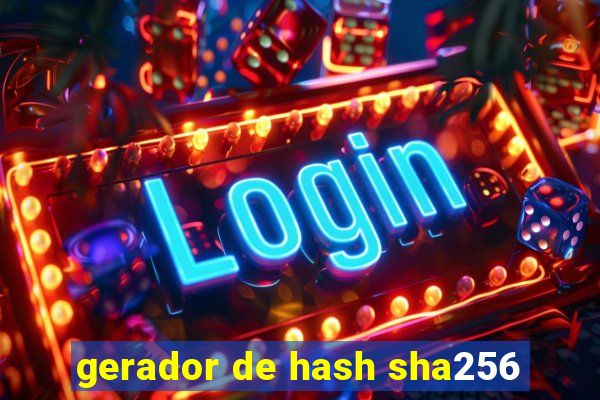 gerador de hash sha256