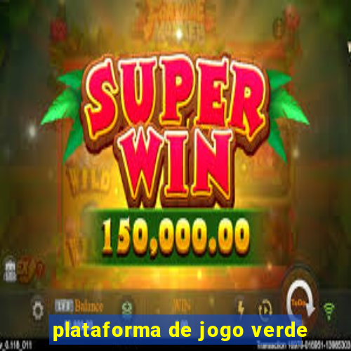 plataforma de jogo verde