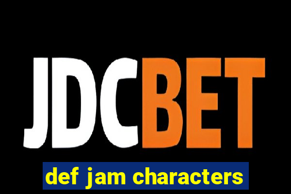 def jam characters