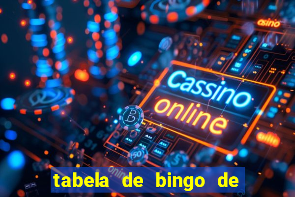 tabela de bingo de 1 a 100