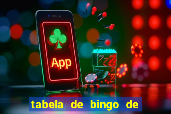 tabela de bingo de 1 a 100