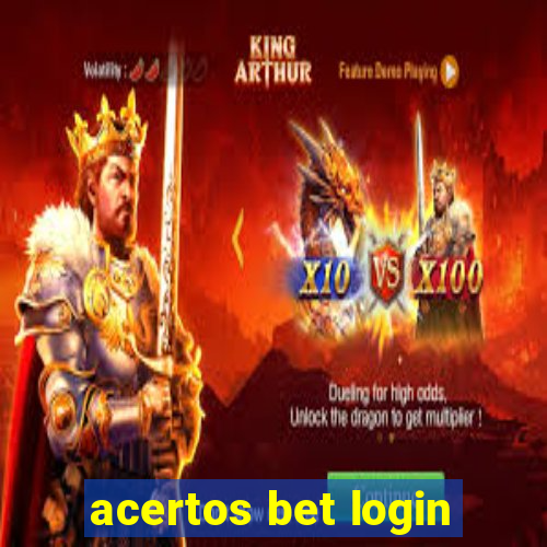 acertos bet login