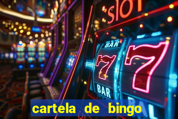 cartela de bingo cha de bebe