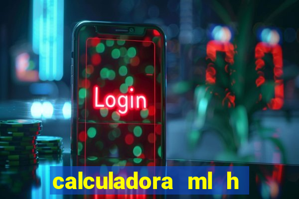 calculadora ml h para mcg kg min