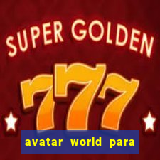 avatar world para imprimir e colorir