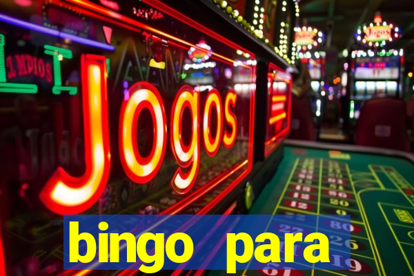 bingo para despedida de solteira para imprimir