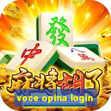 voce opina login