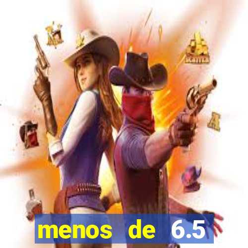 menos de 6.5 escanteios o que significa