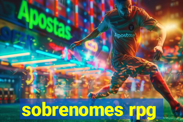 sobrenomes rpg