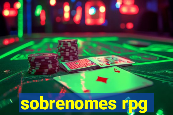 sobrenomes rpg