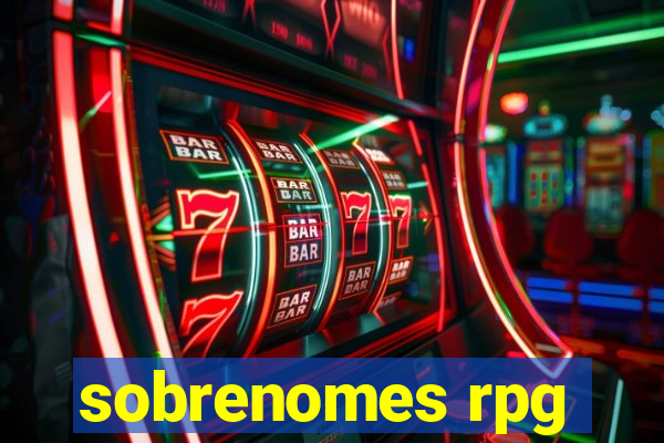 sobrenomes rpg