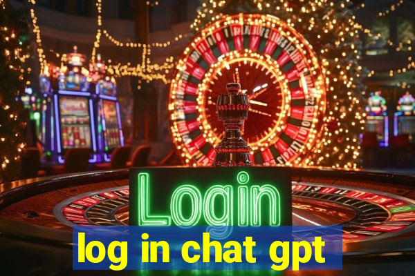 log in chat gpt