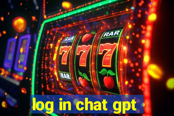 log in chat gpt