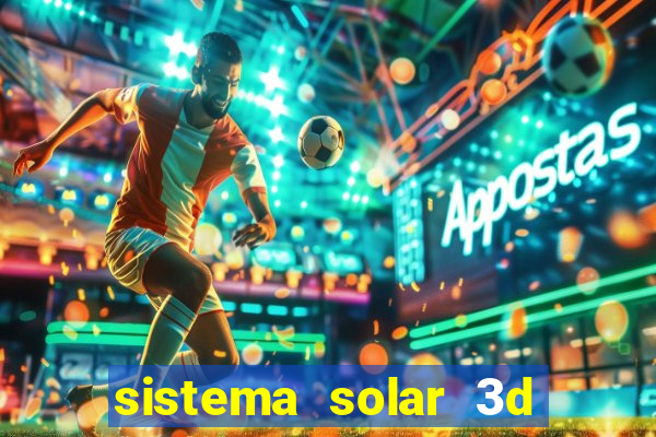 sistema solar 3d em movimento