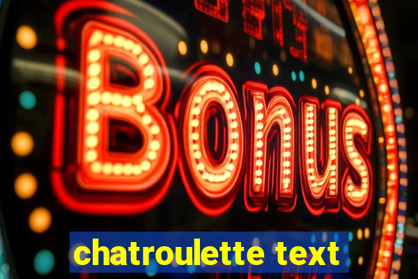 chatroulette text