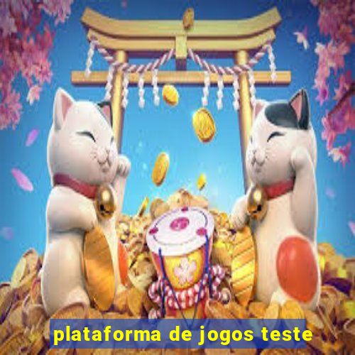 plataforma de jogos teste