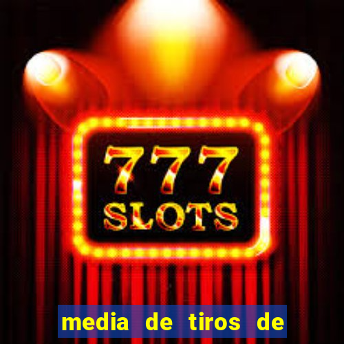 media de tiros de meta por jogo