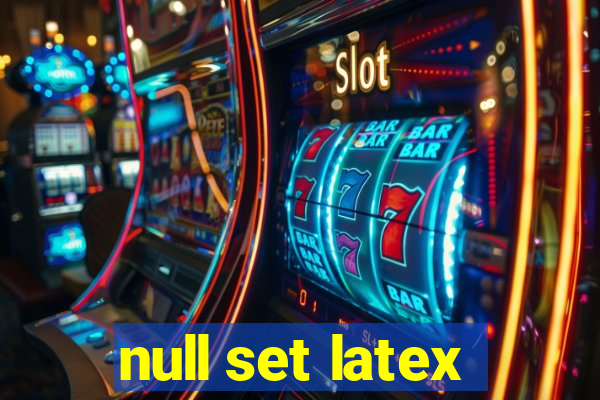 null set latex