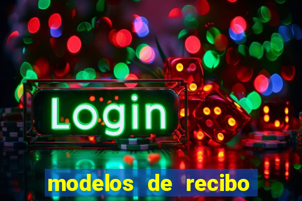 modelos de recibo de pagamento word