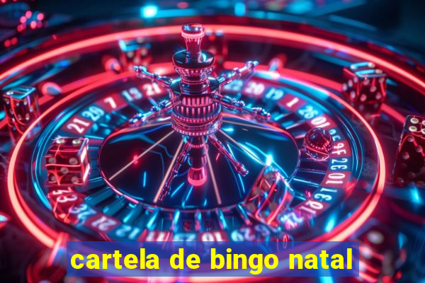 cartela de bingo natal