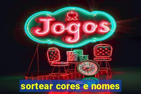 sortear cores e nomes