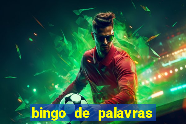 bingo de palavras 3 ano