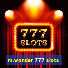 m.wonder 777 slots