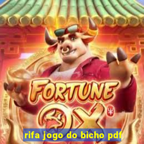 rifa jogo do bicho pdf