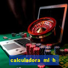 calculadora ml h para mcg kg min