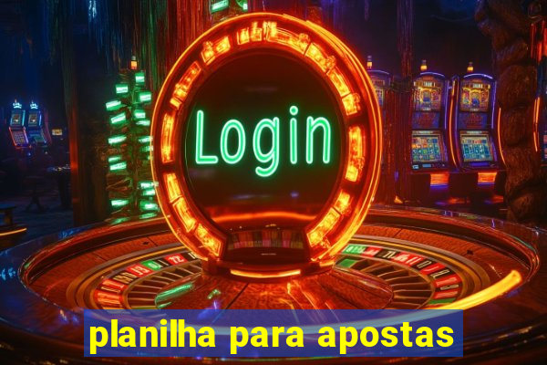 planilha para apostas