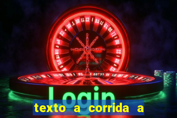 texto a corrida a lagarta lili