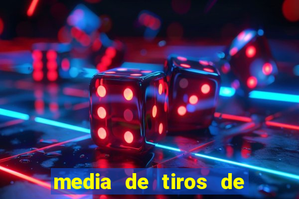 media de tiros de meta por jogo