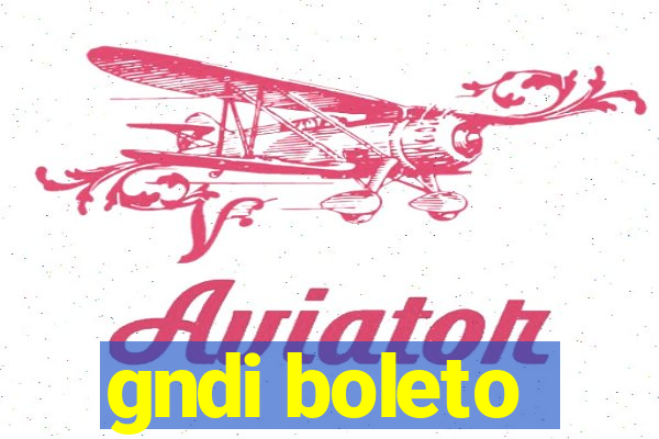 gndi boleto