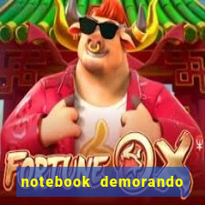 notebook demorando para ligar tela preta