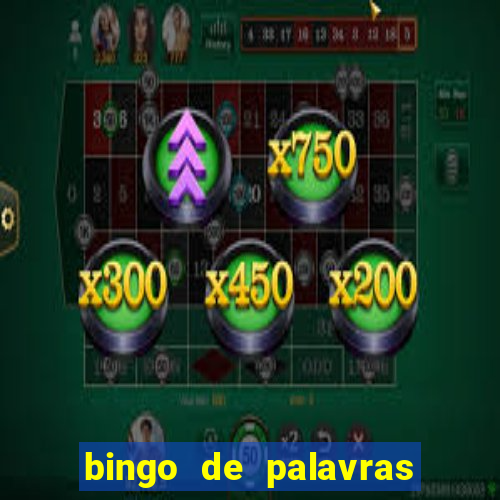 bingo de palavras de natal