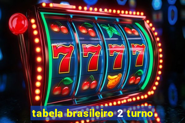tabela brasileiro 2 turno