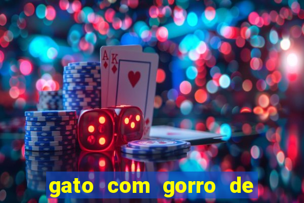gato com gorro de natal meme
